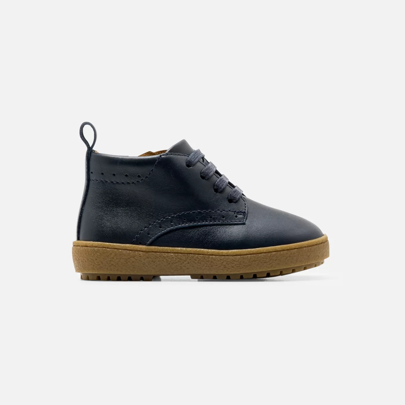 Günstige Jacadi Baby-Halbstiefel für Jungen aus Leder MARINEBLAU JACADI