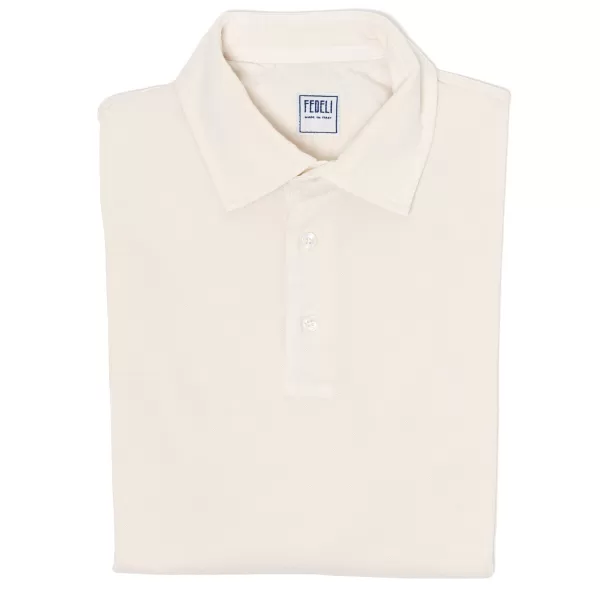 Fedeli Exklusiv Bei Michael Jondral: Langarm-Poloshirt „North“ Von Pure Giza Co* Poloshirts Langarm