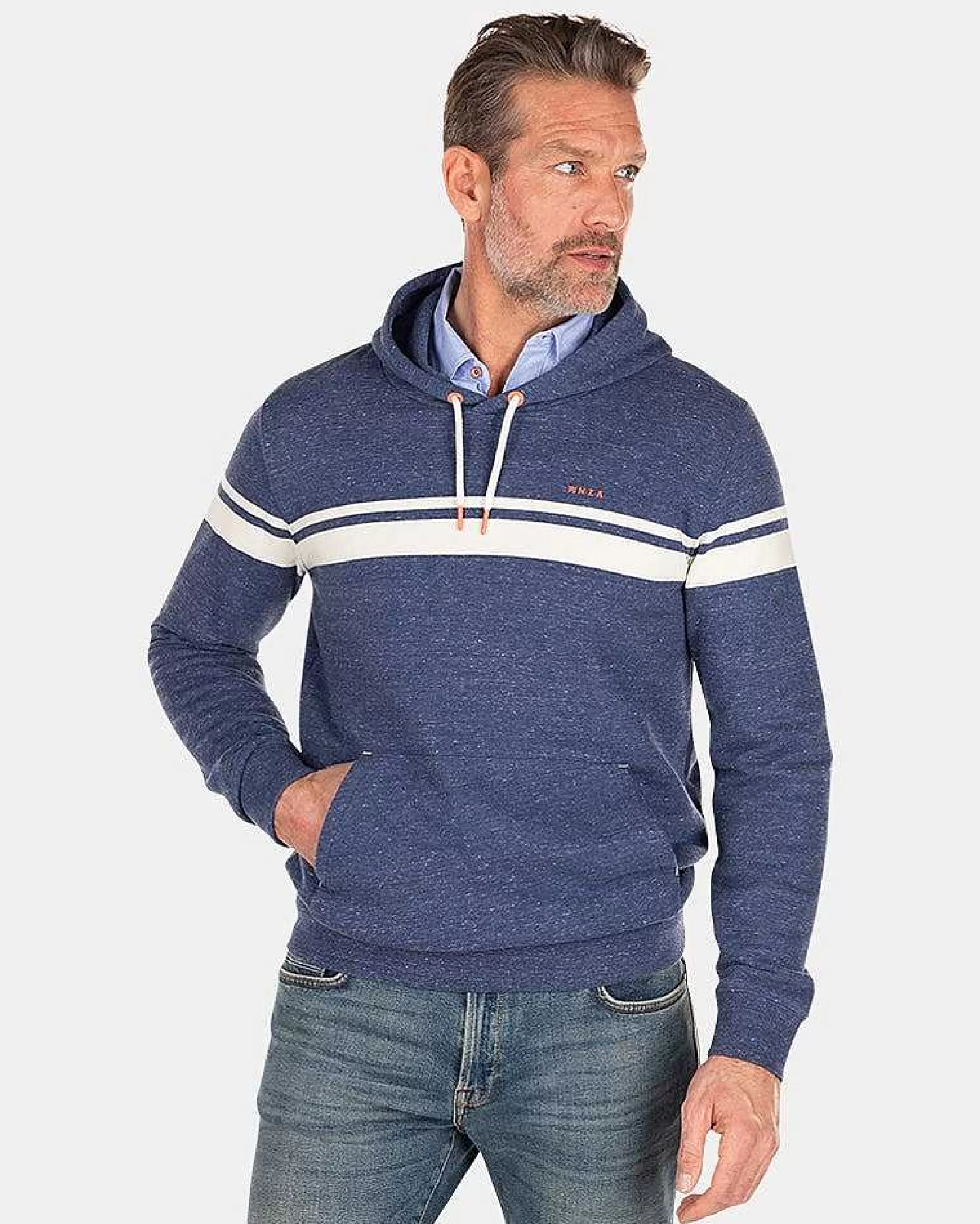 Hot NZA Neu Zealand Auckland Fleece-Hoodie-Dusk Navy