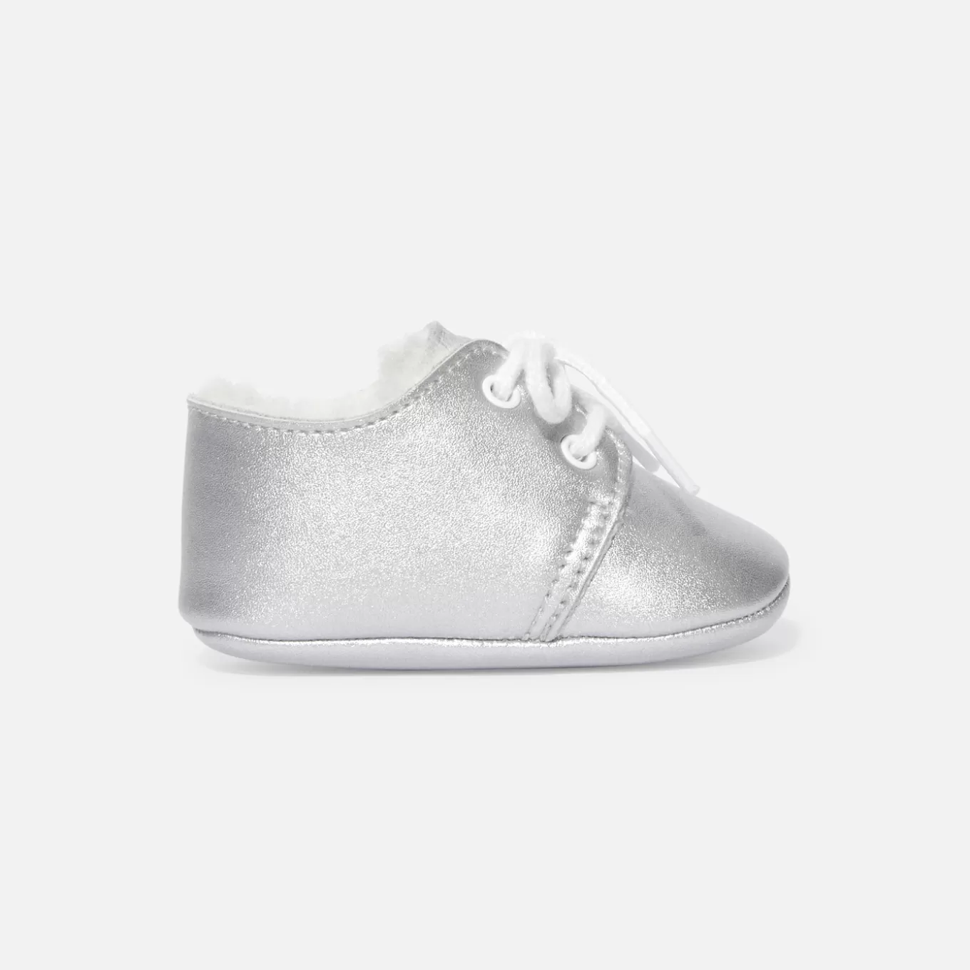 Neu Jacadi Gefütterte Booties für Baby Mädchen SILBER