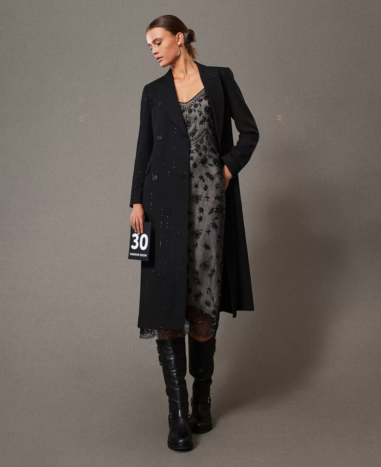 TWINSET Milano Handbesticktes Midikleid Aus Tüll