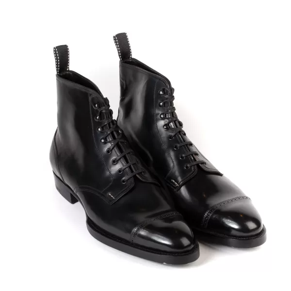 Saint Crispin’s Limitierte Auflage Stiefel „Toe Cap Derby American“ Aus Original Horween Shell Cordovan* Mto