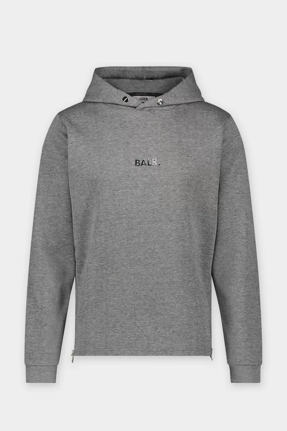BALR. Q-Series Straight Classic Hoodie Dk Grey HeatherBester