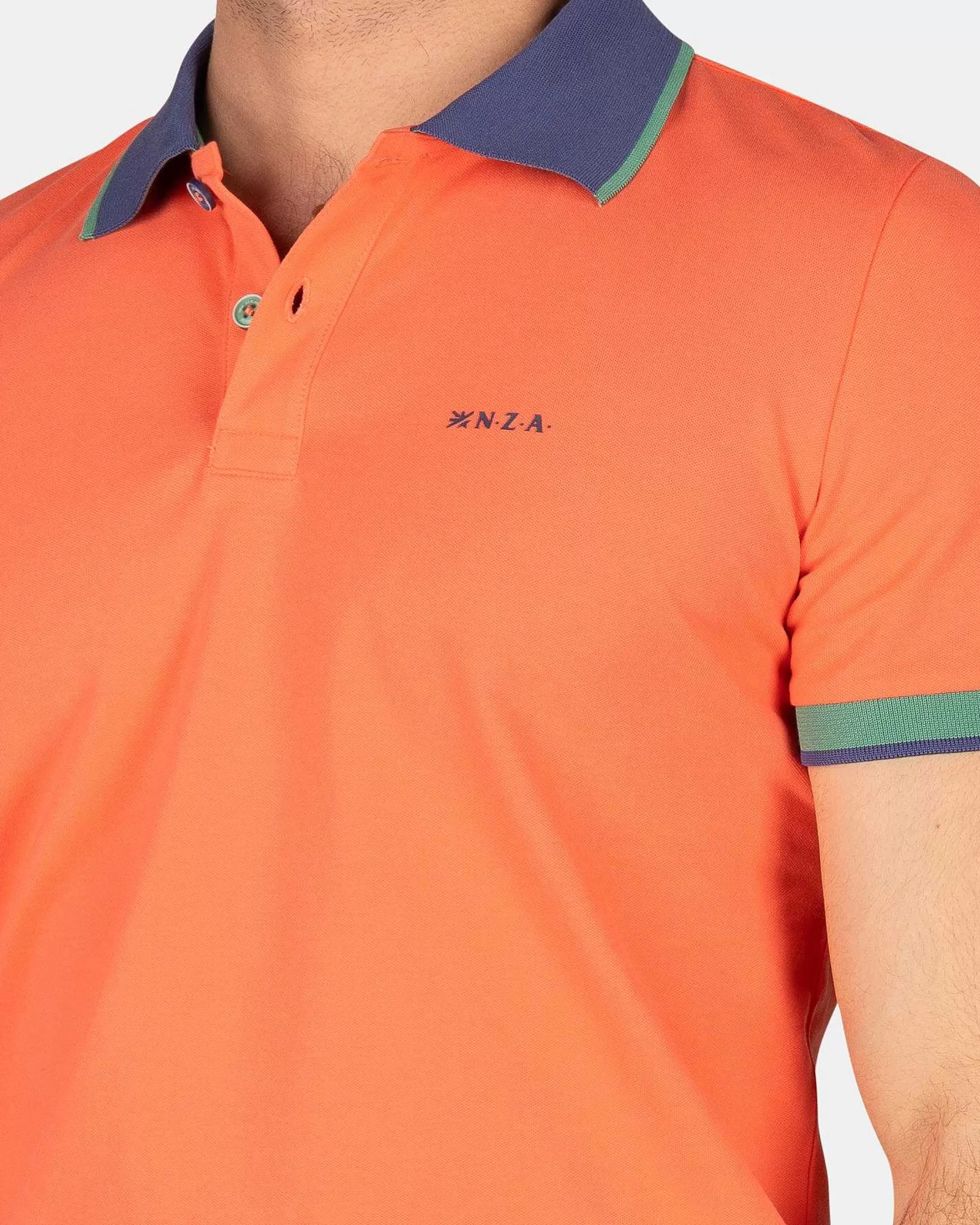 Bester Verkauf NZA Neu Zealand Auckland Sportliches Uni-Polo-Golden Orange