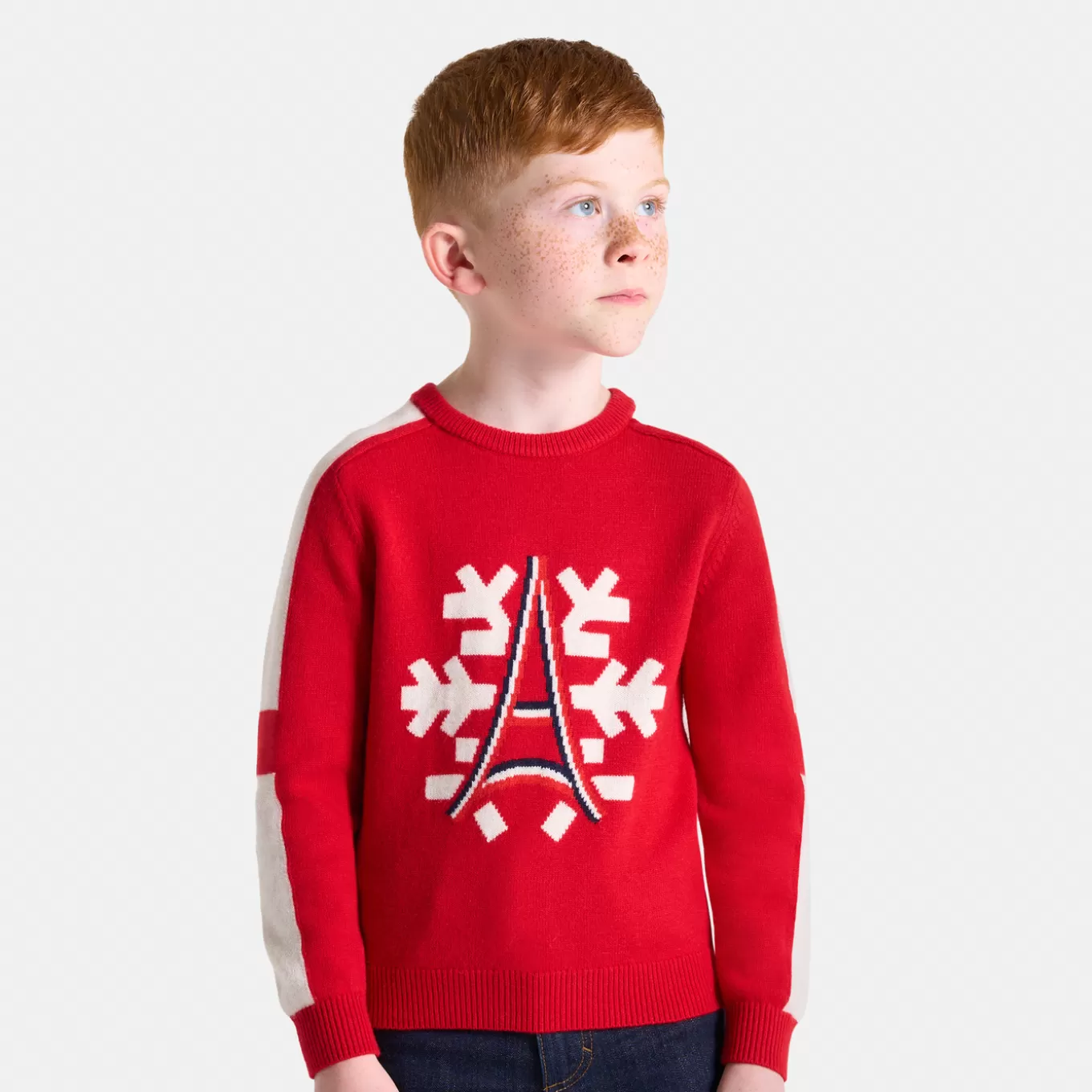 Shop Jacadi Weihnachtspullover für Jungen STEIN ROT
