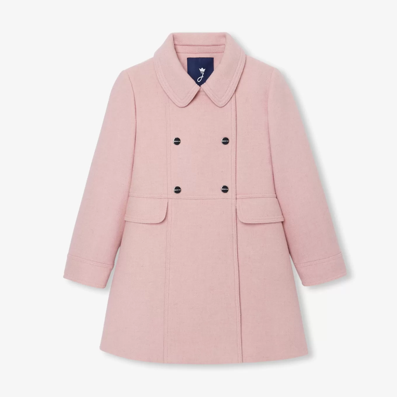Rabatt Jacadi Wollmantel für Mädchen ROSA MELIERT